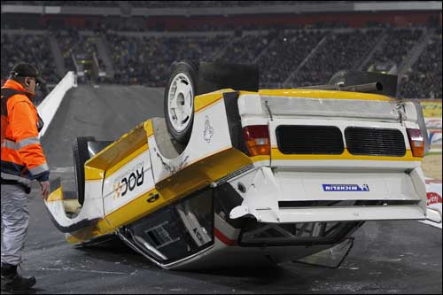 Переворот Audi Quattro на Гонке чемпионов в Дюссельдорфе