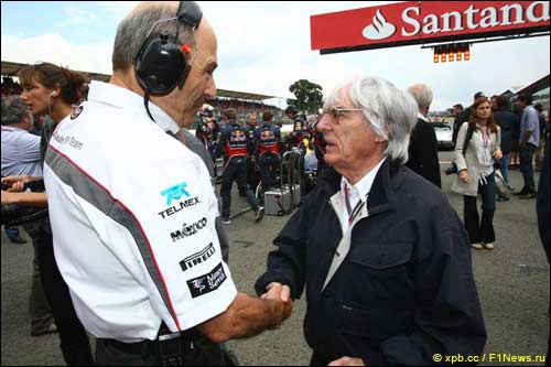 Петер Заубер и Берни Экклстоун