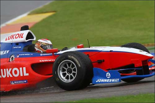 Сергей Афанасьев на трассе в Валенсии