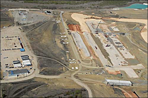 Так  в октябре 2011 года выглядит стройплощадка в Остине