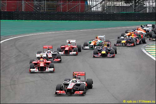 Старт Гран При Бельгии 2012