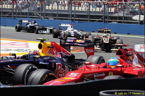 Гонка в Валенсии стала второй по числу обгонов в 2012 году