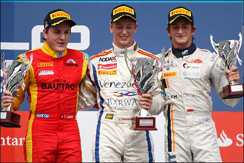 Подиум субботней гонки GP2