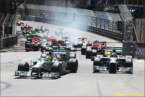 Старт Гран При Монако 2013.