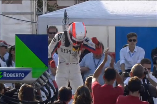 Алекс Линн после победы на Норисринге