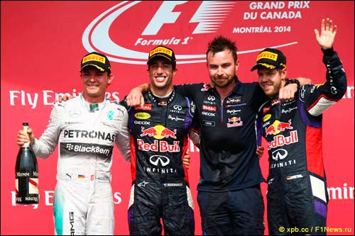 Подиум Гран При Канады