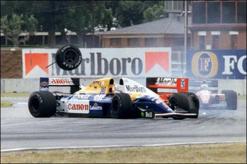 Авария Сенны и Мэнселла на Гран При Австралии