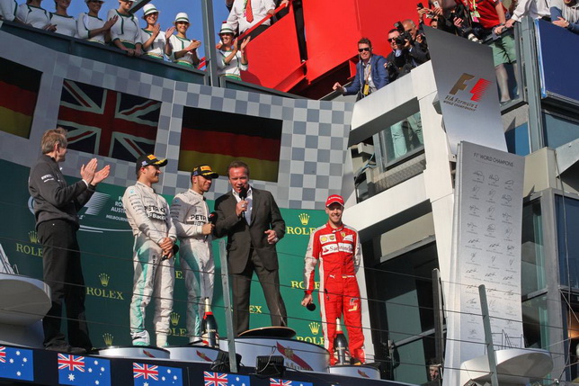 Гран При Австралии. Интервью на подиуме