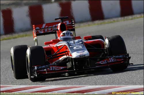 Жером Д'Амброзио на тестах в Барселоне