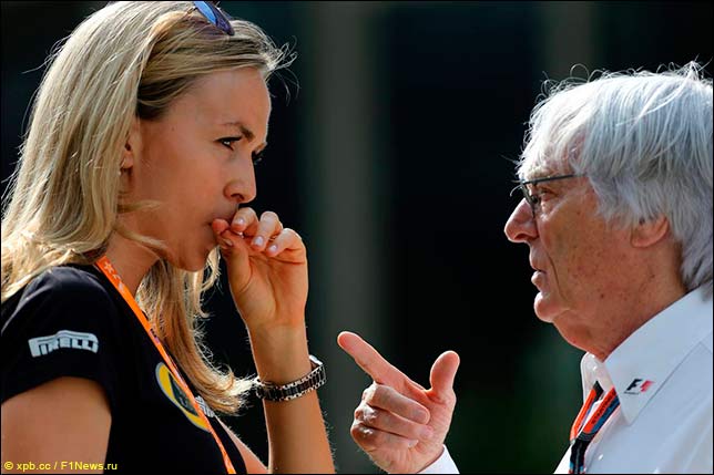 Кармен Хорда и берни Экклстоун