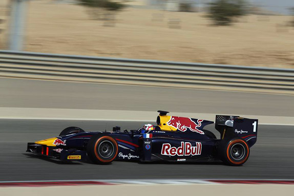 Пьер Гасли на машине DAMS в Бахрейне