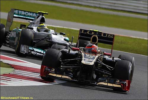 Роман Грожан на трассе в Сильверстоуне