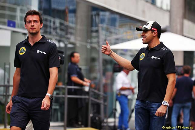 Джолион Палмер и Пастор Мальдонадо