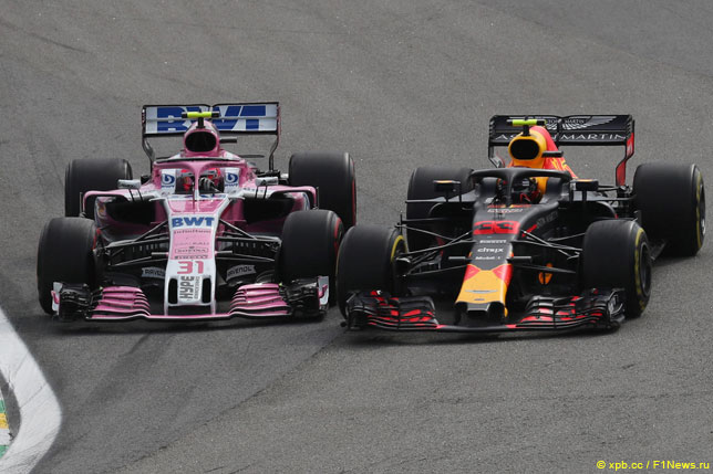 Эстебан Окон и Макс Ферстаппен
