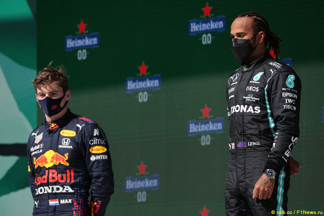 Макс Ферстаппен и Льюис Хэмилтон