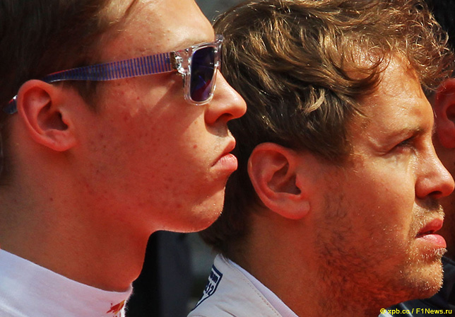 Даниил Квят и Себастьян Феттель