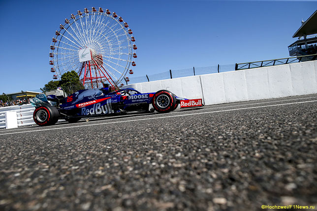 Даниил Квят на трассе Гран При Японии