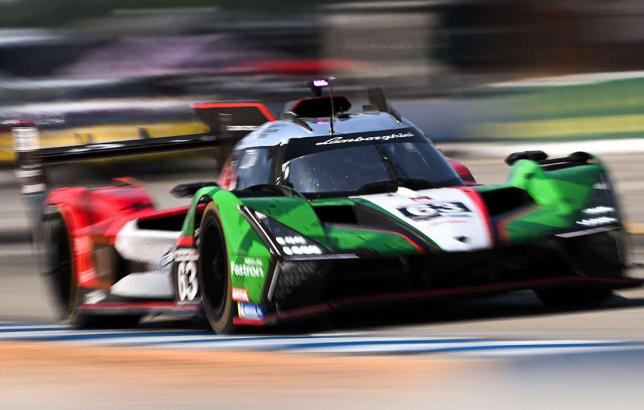 Гиперкар Lamborghini, на котором в IMSA выступают Роман Грожан и Даниил Квят, фото пресс-службы команды