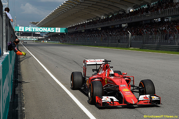 Себастьян Феттель выигрывает Гран При Малайзии 2015 года