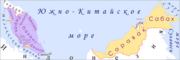 Карта Малайзии