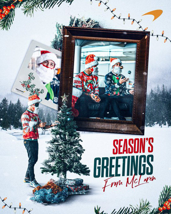 Рождественская открытка от McLaren