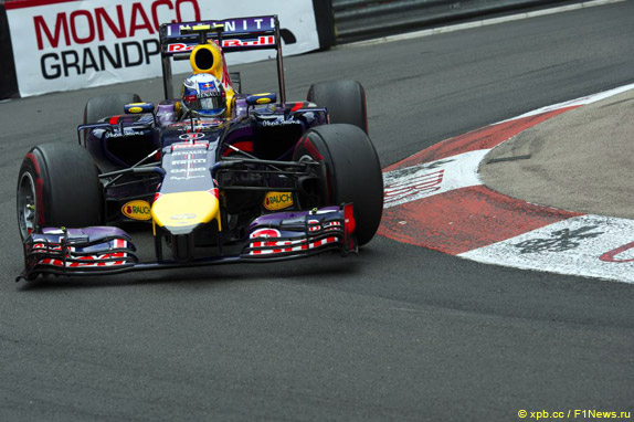Даниэль Риккардо на шинах SuperSoft в Монако