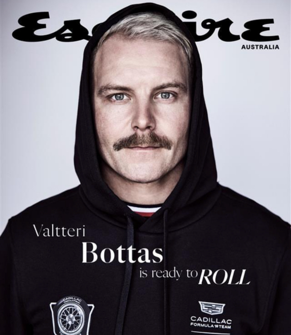 Валттери Боттас на облложке мартовского номера Esquire