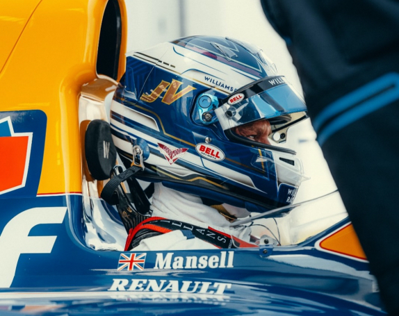 Джеймс Ваулз в кокпите Williams FW14B, фото из социальных сетей