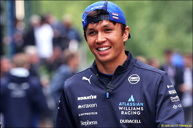 Алекс Элбон в четверг в Спа