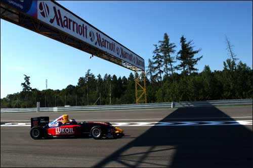 Михаил Алешин на трассе в Брно