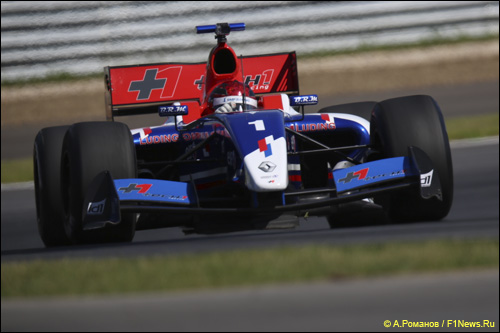 Михаил Алёшин во время тренировки на Moscow Raceway