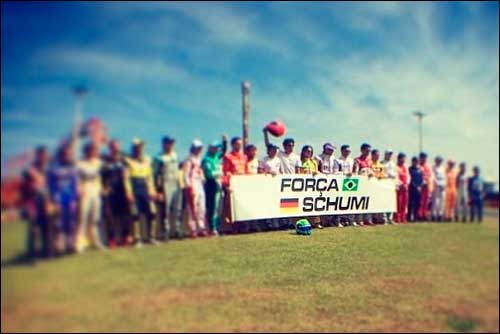 Участники картингового турнира Фелипе Массы