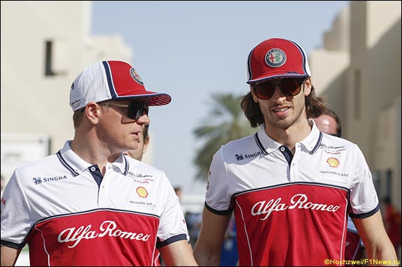 Кими Райкконен и Антонио Джовинацци