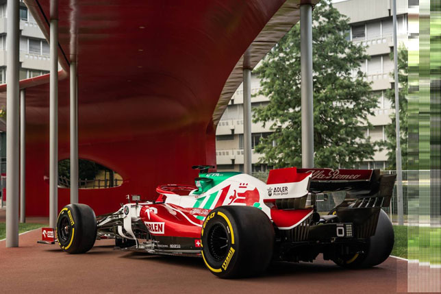 Раскраска Alfa Romeo для Гран При Италии