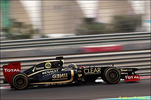 Давиде Вальсекки на тестах в Абу-Даби