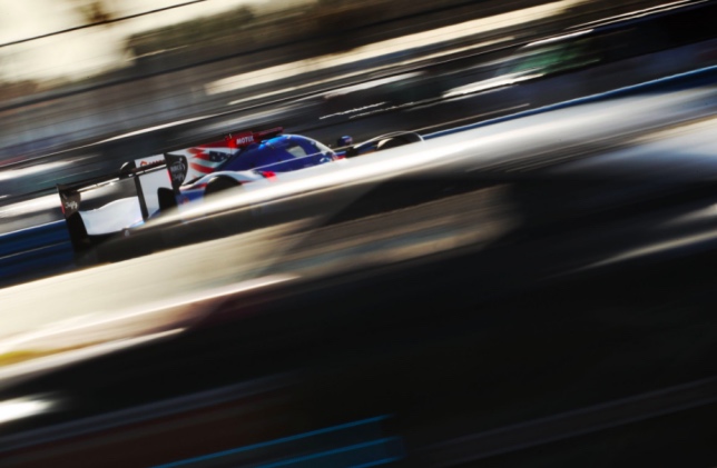 Машина United Autosports на трассе в Дайтоне