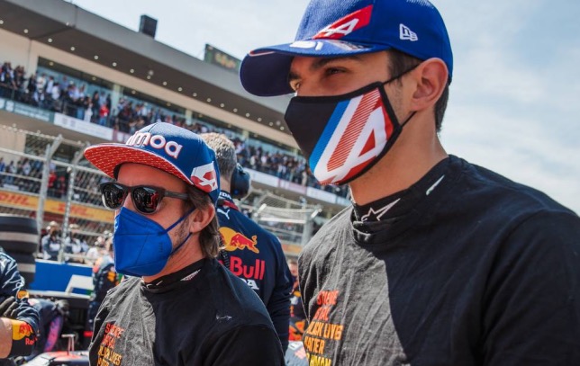 Фернандо Алонсо и Эстебан Окон, фото XPB