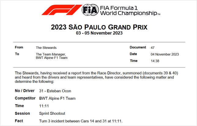 Документ FIA