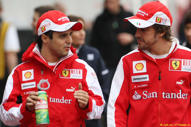 Фелипе Масса и Фернандо Алонсо, 2010 год