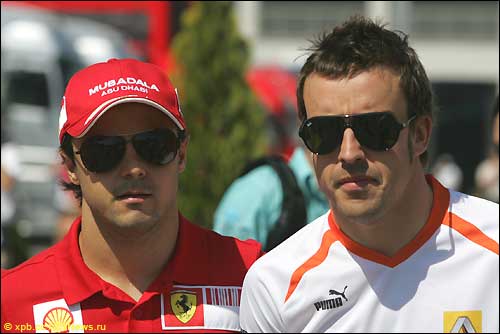 Фелипе Масса и Фернандо Алонсо