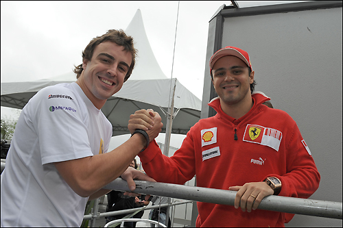 Фернандо Алонсо и Фелипе Масса