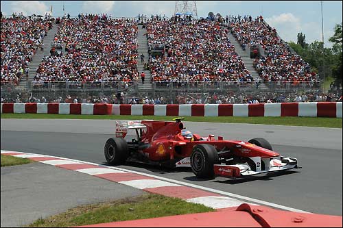 Фернандо Алонсо на трассе Гран При Канады