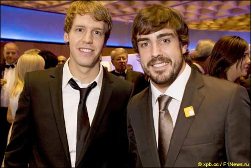 Себастьян Феттель и Фернандо Алонсо