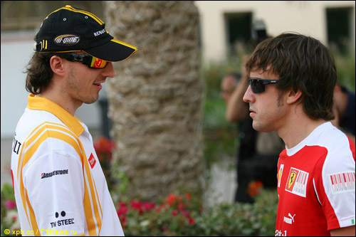 Роберт Кубица и Фернандо Алонсо