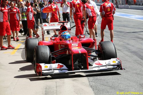 Фернандо Алонсо на Гран При Испании