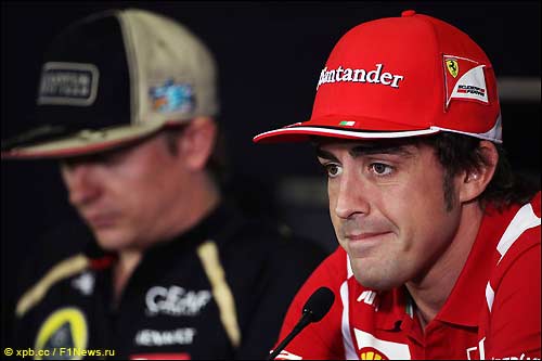 Фернандо Алонсо и Кими Райкконен