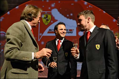 Лука ди Монтедземоло, Фелипе Масса и Фернандо Алонсо