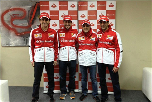 Пилоты Ferrari в Барселоне