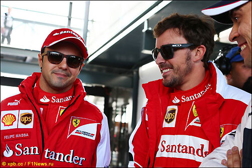 Фелипе Масса и Фернандо Алонсо