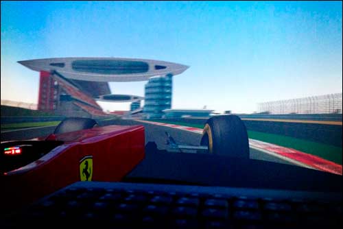 Картинка на экране симулятора